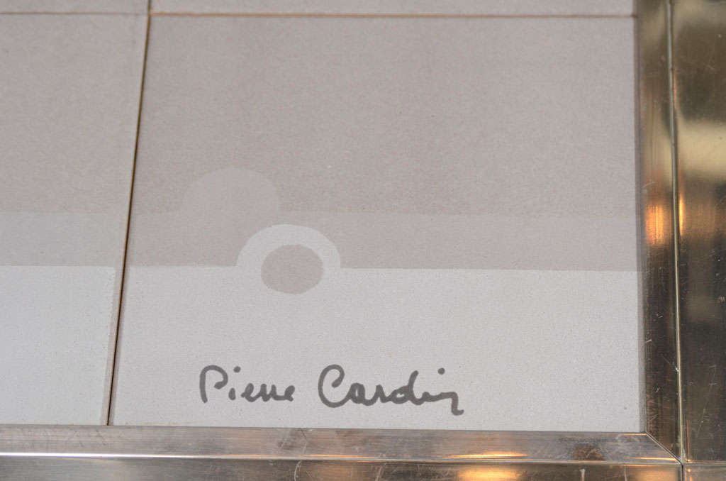 Beistelltisch aus Pierre Cardin mit Keramikplatte im Angebot 1