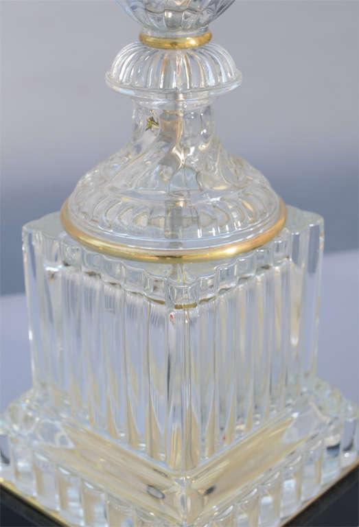 Pair of Paul Hanson Spiral Glass Lamps 2