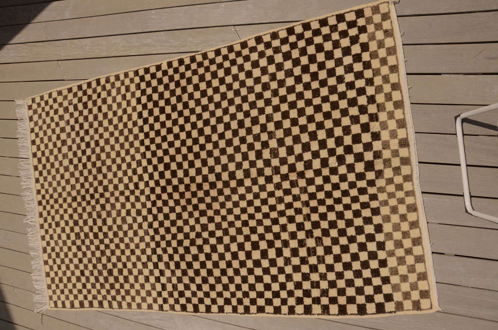 Graphic Squares Moroccan Boujad Rug