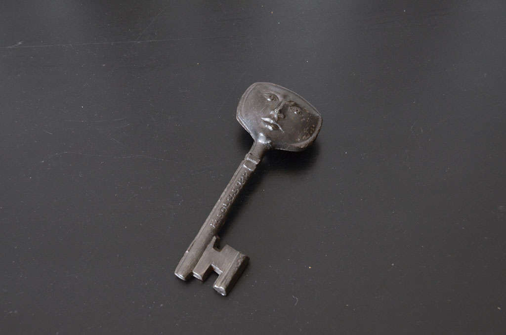 Rare Vintage Skeleton Key with Faces For Sale at 1stDibs rare