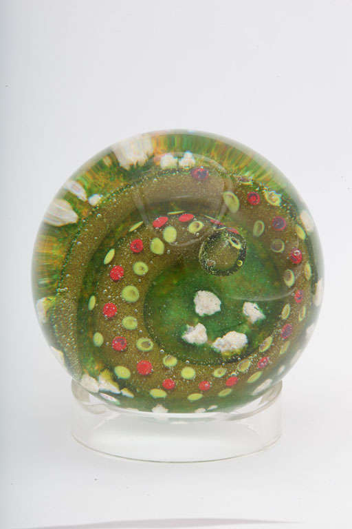 Paul Ysart Green Snake Paperweight