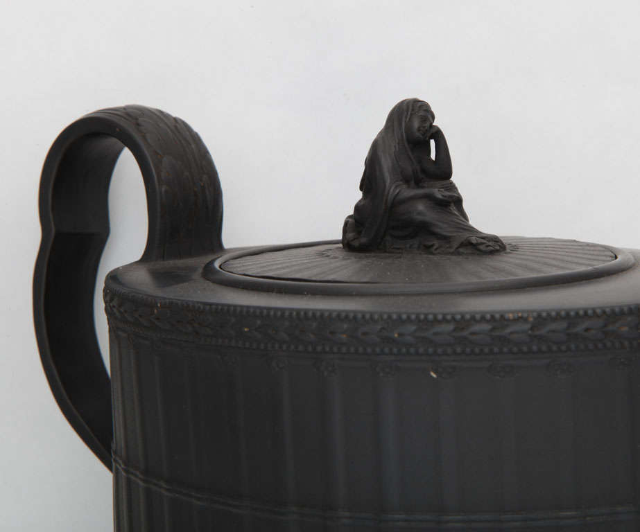 English A Fine Neale & Co Basalt  Teapot For Sale