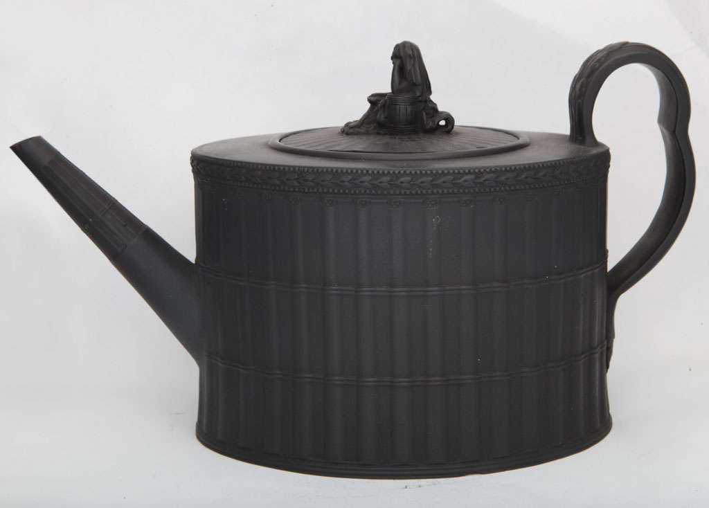 A Fine Neale & Co Basalt  Teapot For Sale 1