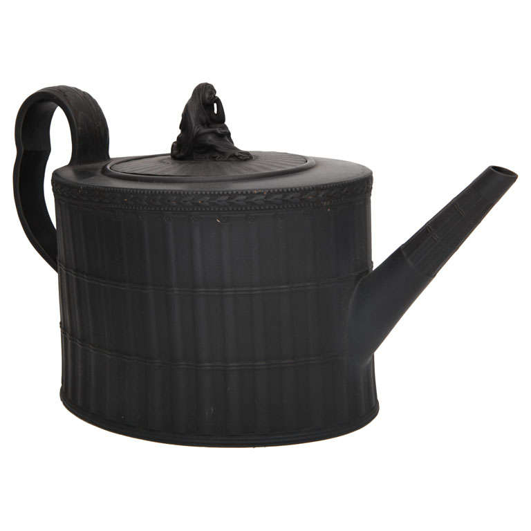A Fine Neale & Co Basalt  Teapot For Sale