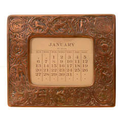 Tiffany Studios Calendar or Photo Frame, Zodiac