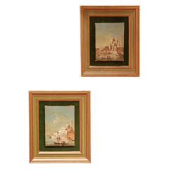 Two Small Italian Paintings Of Venice.