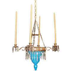 French Charles X Opaline Chandelier