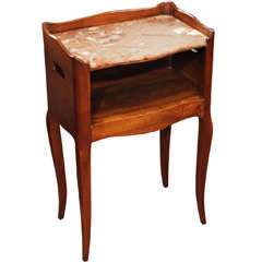 French Louis XV Style Walnut Side Table