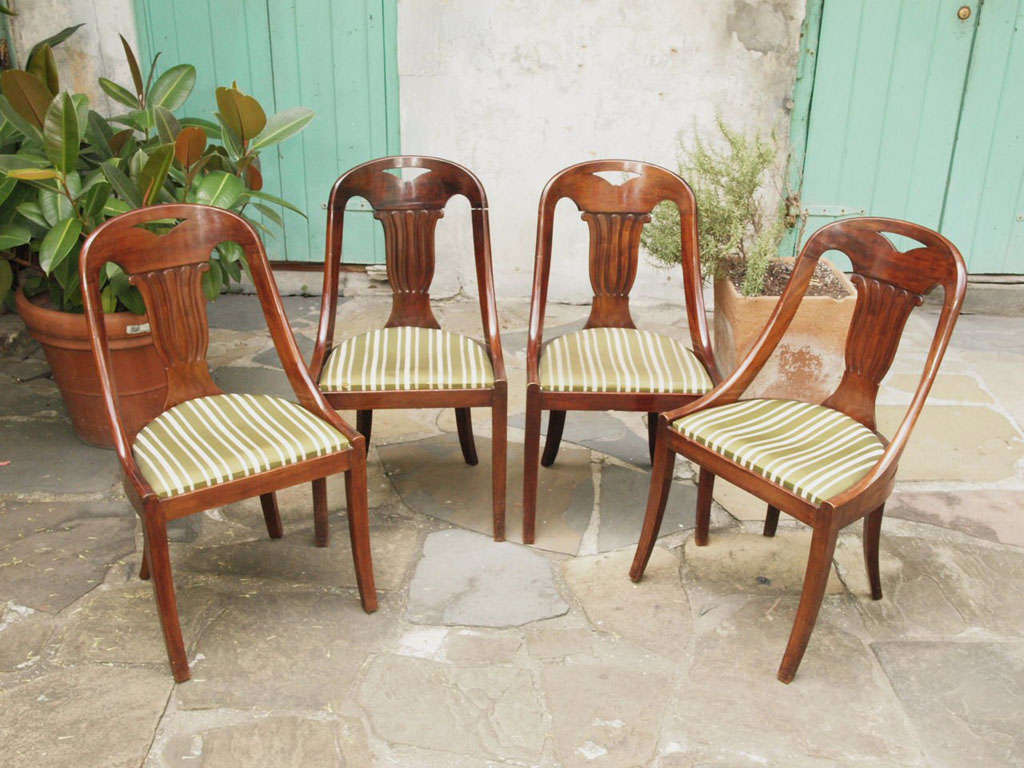 Set of Eight Mahogany Dining Chairs