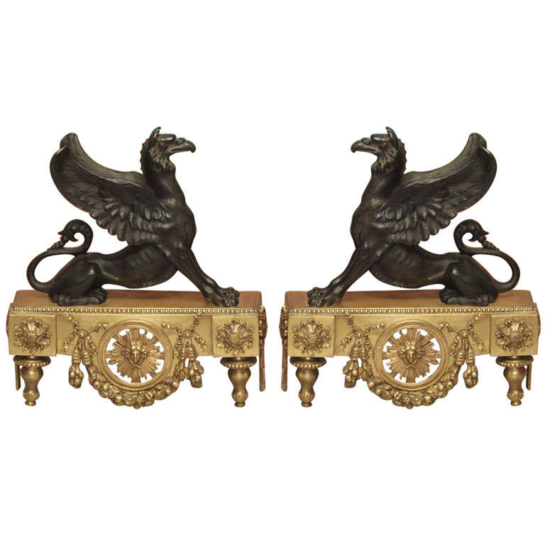 Pair of Fine Early 19th Century Bronze Ornaments at 1stdibs
