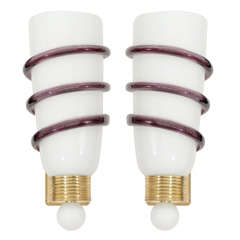 Pair Murano Sconces