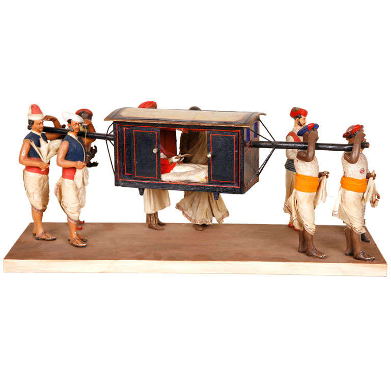 Rare Anglo-Indian Palanquin