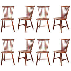 Set of Eight Windsor Style Chairs