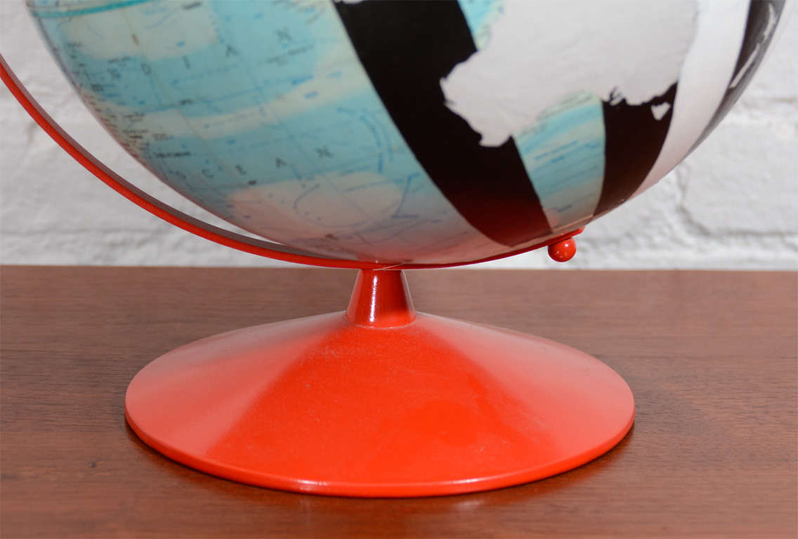 American Vintage, Hand Painted Globe by Dylan Egon