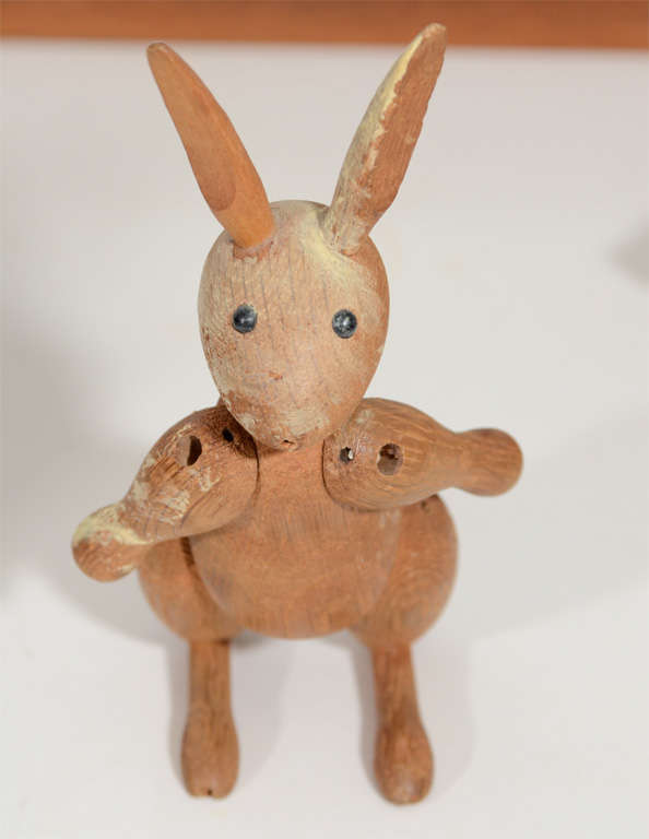 Mid-20th Century Collection of Danish Wooden Animals-Kay Bojesen For Sale