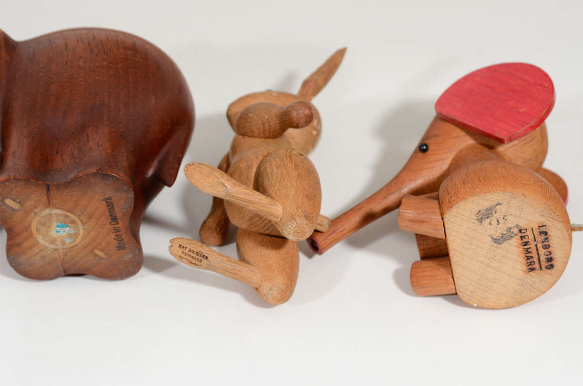 Collection of Danish Wooden Animals-Kay Bojesen For Sale 3