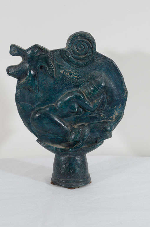 Scultura in bronzo massiccio del Belgio firmata 