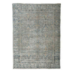 Antique Persian Ravar Kerman rug