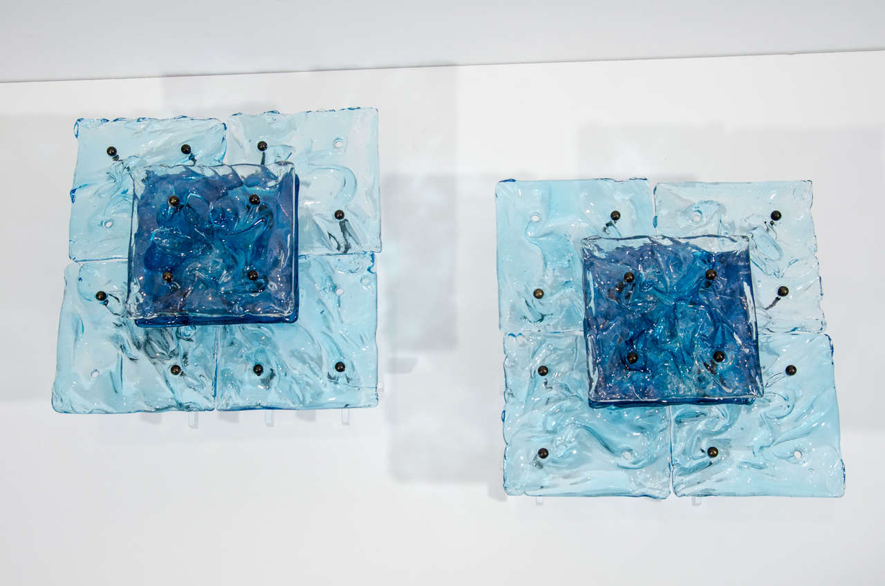 Venini Glass Wall Sconces