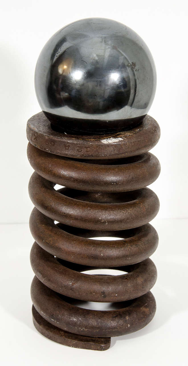 Industrial Spring Sculpture at 1stDibs