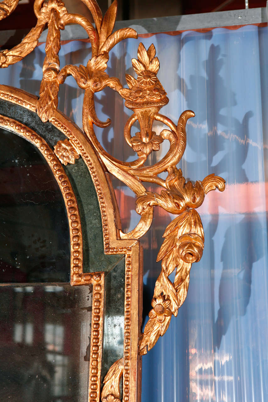 Carved Neoclassical Mirror For Sale