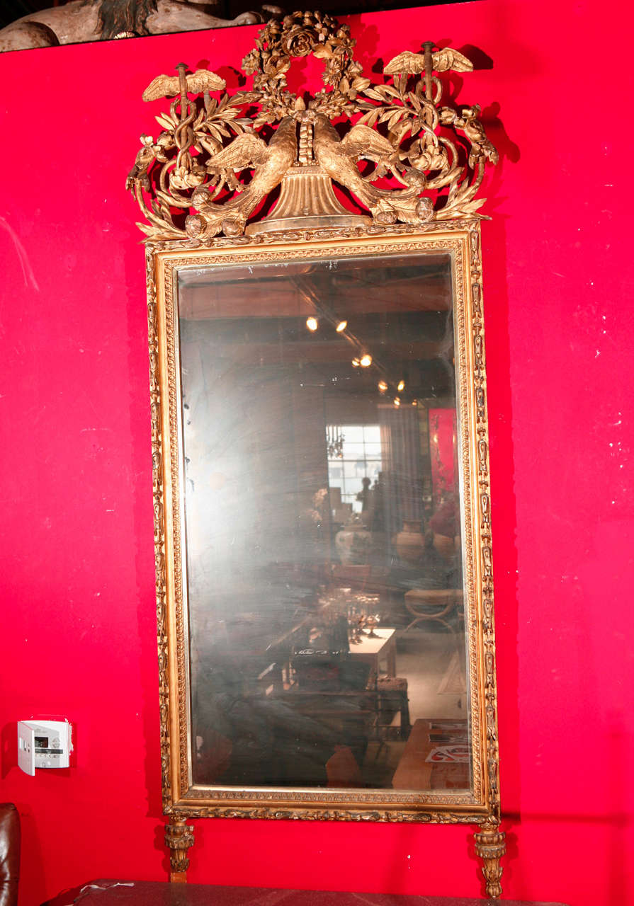 Louis XVI Style Mirror In Good Condition For Sale In Los Angeles, CA