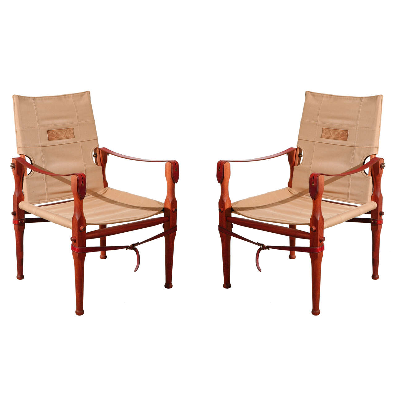 Pair of Melvill and Moon Safari Chairs at 1stDibs melvill and moon usa, mellville and moon