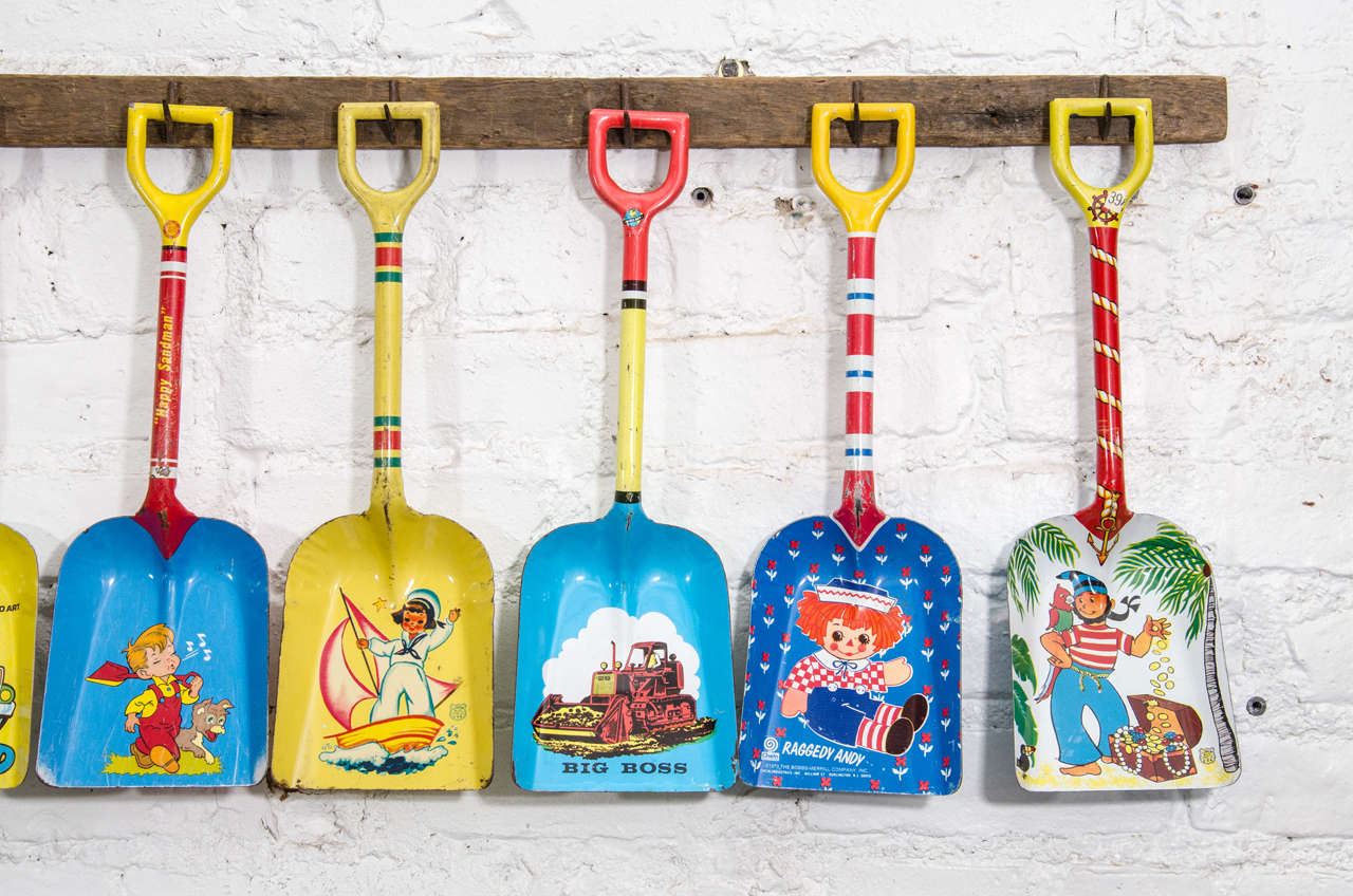 Mid-20th Century USA Set of Graphic Sand Shovels For Sale