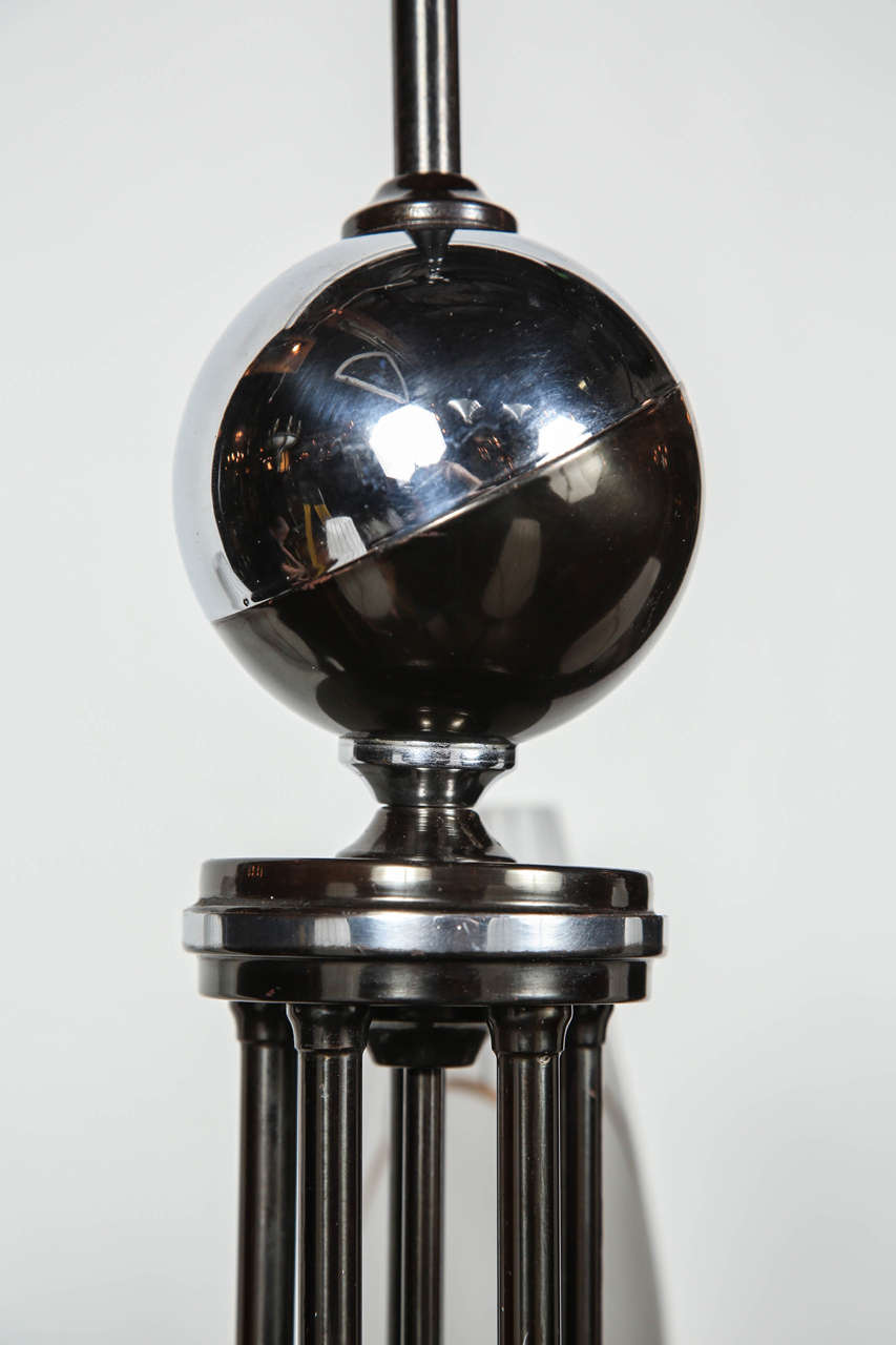 American Five Lamp 1950s Modern Pendant Light
