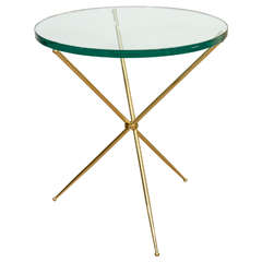 Elegant Brass Tripod Table