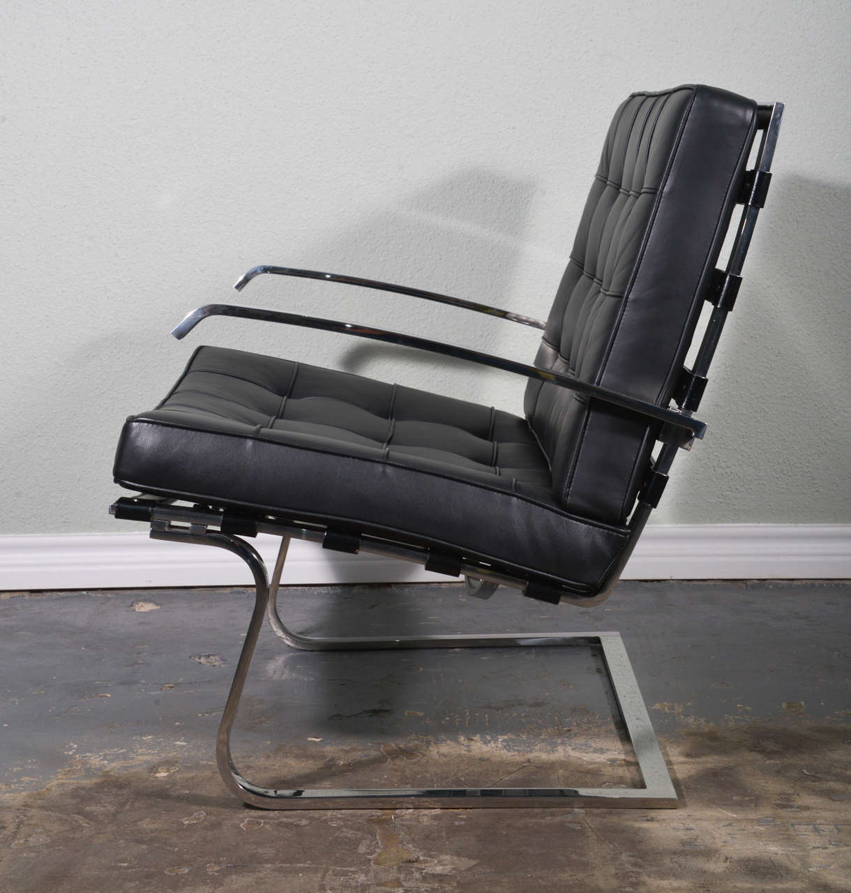 American Ludwig Mies van der Rohe Tugendhat lounge chair by Knoll