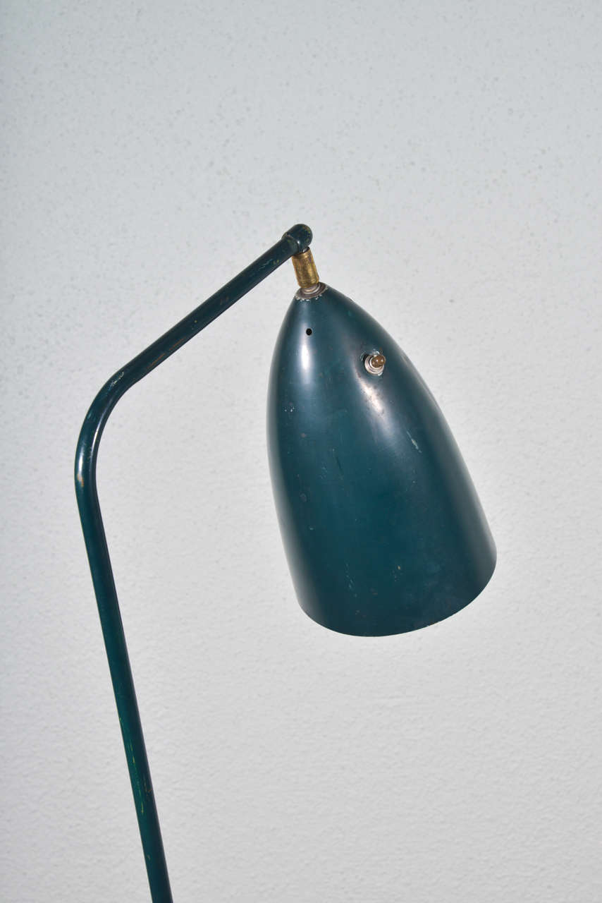 Grasshopper Lamp By Greta Grossman In Good Condition In Houston, TX
