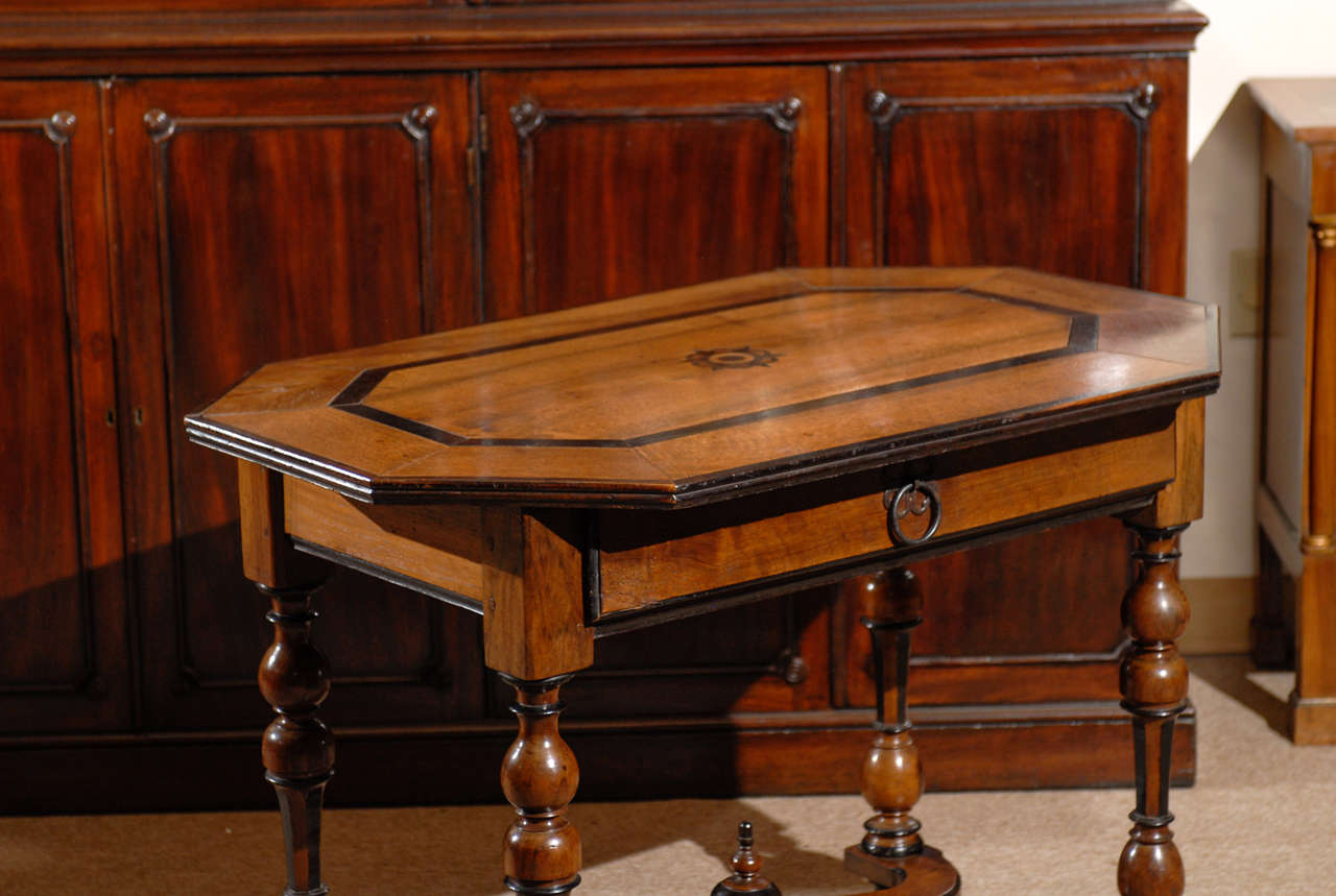 18th Century and Earlier 18th Century French Louis XIII Style Walnut Table