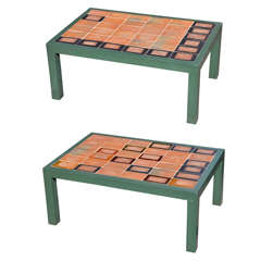 Two 1960s Coffee Tables by Roger Capron