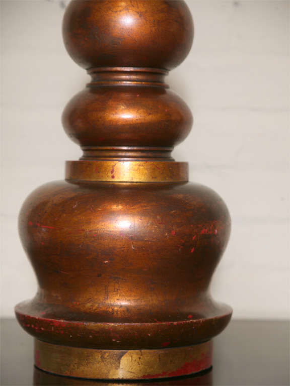 James Mont Copper Leaf Lamps In Excellent Condition For Sale In New York, NY