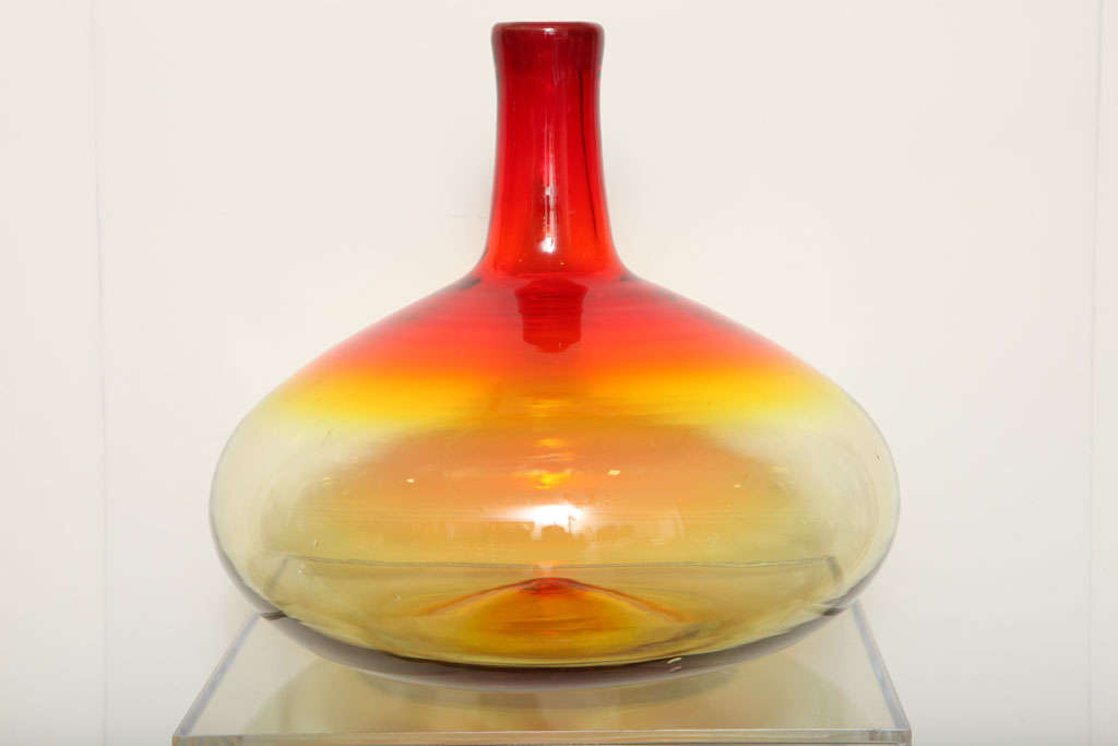amberina glass vase