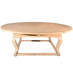 Bleached walnut dining table