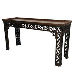 Used Mahogany fret work sofa table