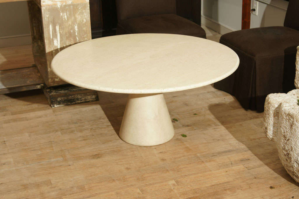 Travertine low table