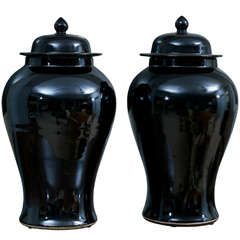 Vintage A pair of Chinese ginger jars