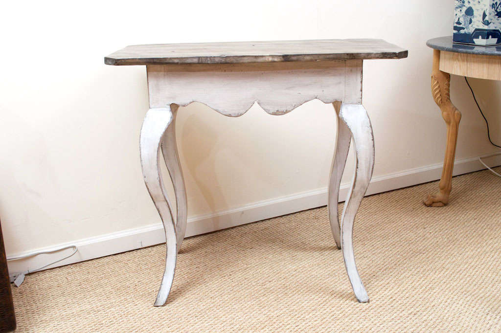 Painted side table