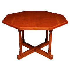A Salomon Hille Octagonal Oak Table