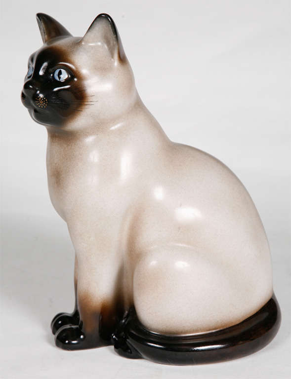Italian A Piero Fornasetti Life-size Ceramic Cat.