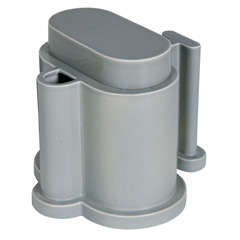 A grey ceramic Teapot with lid by Ettore Sottsass