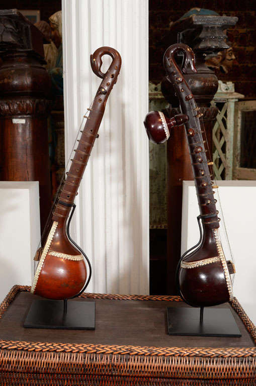 Miniature Sitar and Veena Musical Instruments For Sale at 1stDibs