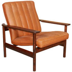 Norwegian Leather Armchair, No. 1001 by Sven Ivar Dysthe