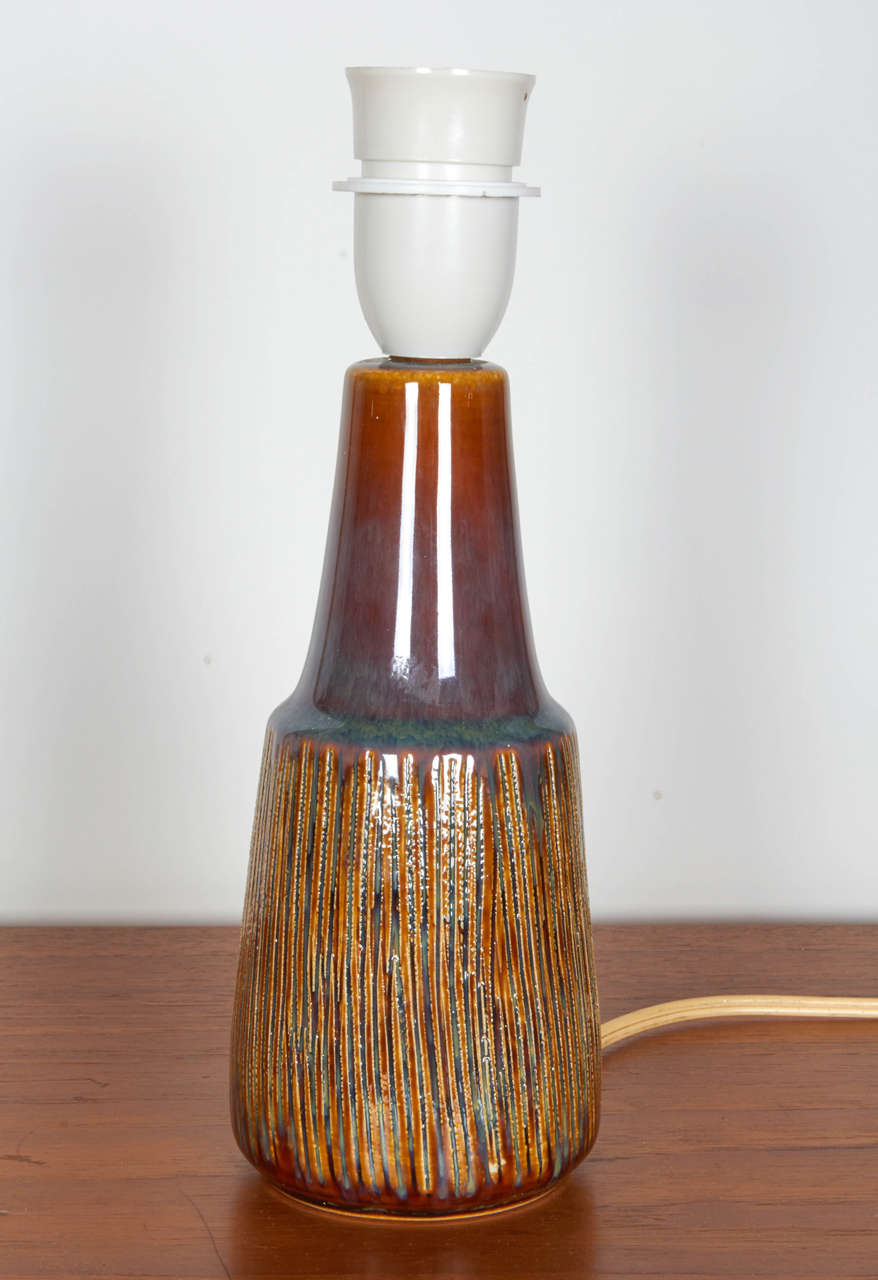 Danish Ceramic Lamp by Per Linnemann Schmidt for Palshus