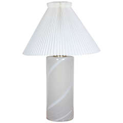 Danish Blown Glass Table Lamp 1