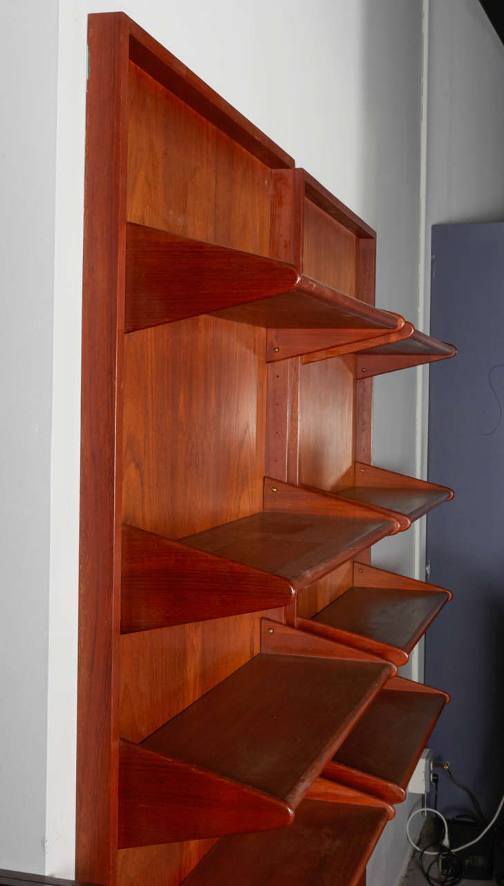 Danish Teak Wall System by A. Hovmand Olsen In Excellent Condition In New York, NY