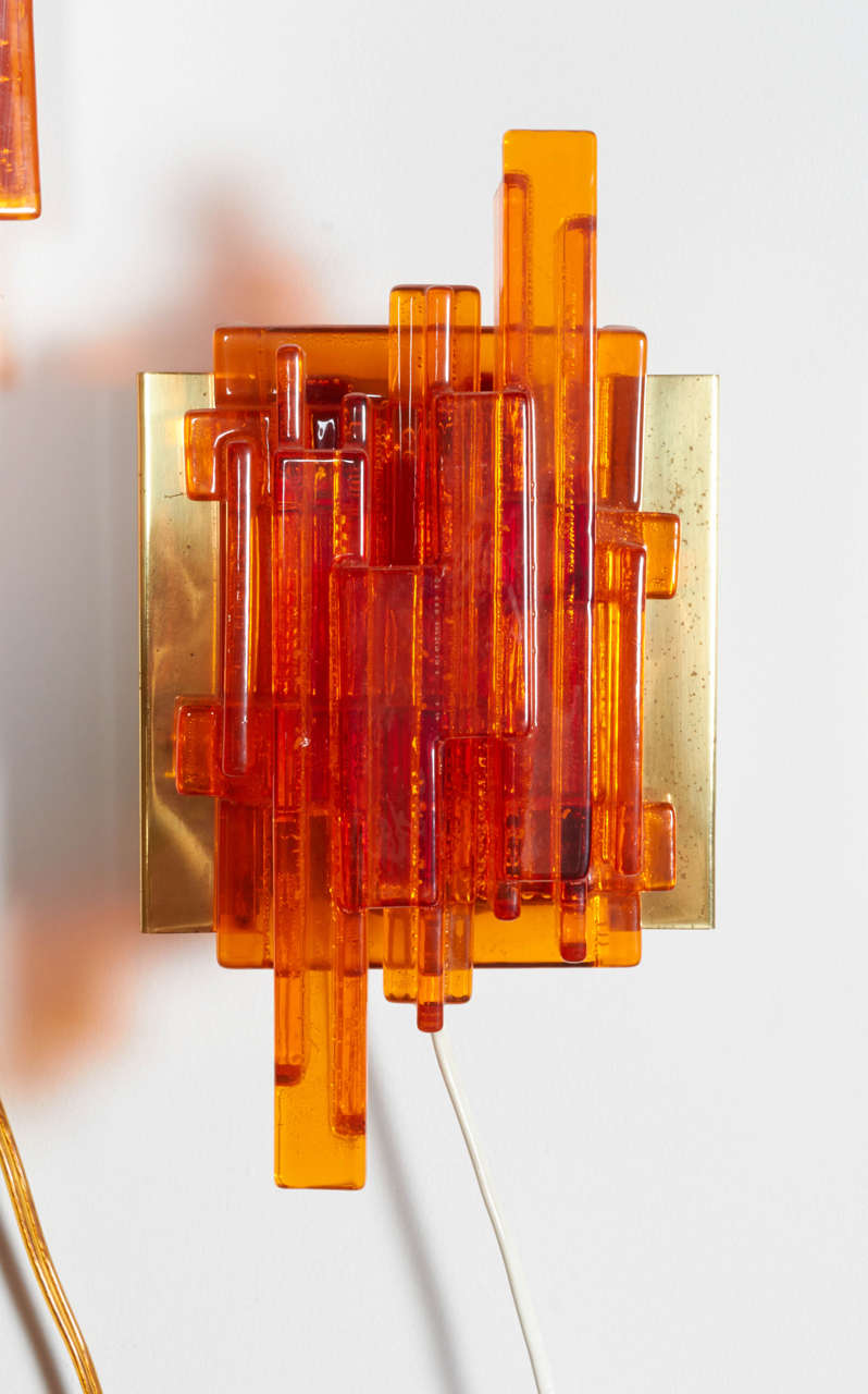 Danish Retro Wall Sconces by Claus Bolby